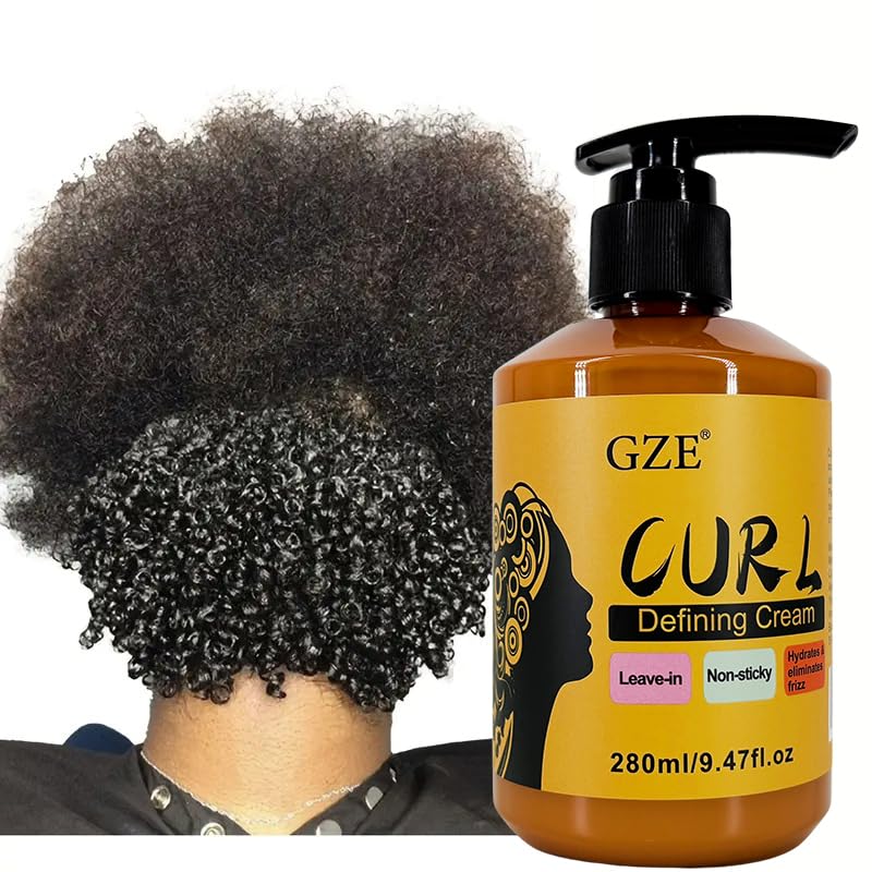 GZE 3-IN-1 Curl Defining Cream for Women - Hydrates, Frizz Control & Natural Waves