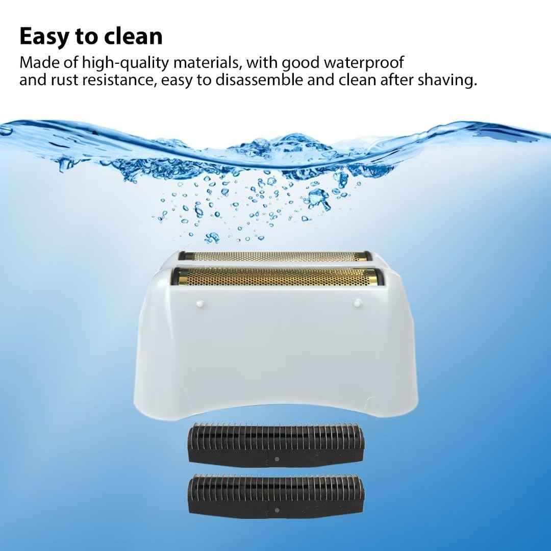 2x Golden Pro Shaver Replacement Foil and Cutters Compatible with Andis 17150(TS-1)/17155/17200 Shaver ProFoil