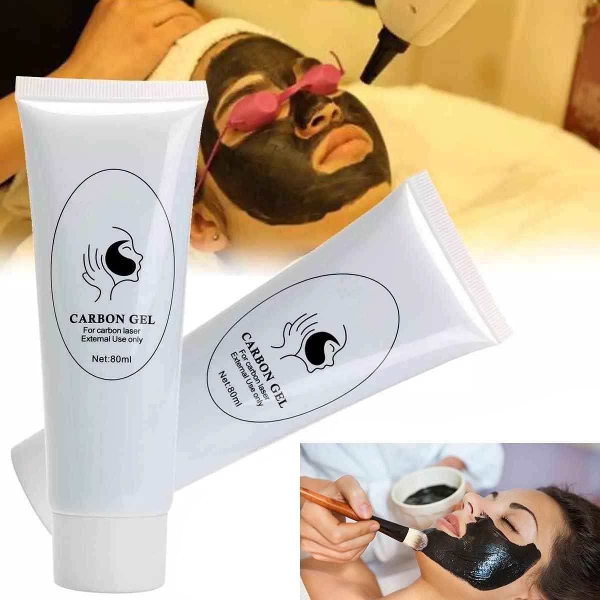 ABBASI & CO 3X Carbon Peel Gel 80ml - Deep Cleansing Facial Mask for Blackhead Removal & Skin Rejuvenation, for All Skin Types, Infused with Marine Minerals & Vitamins - Pack of 3