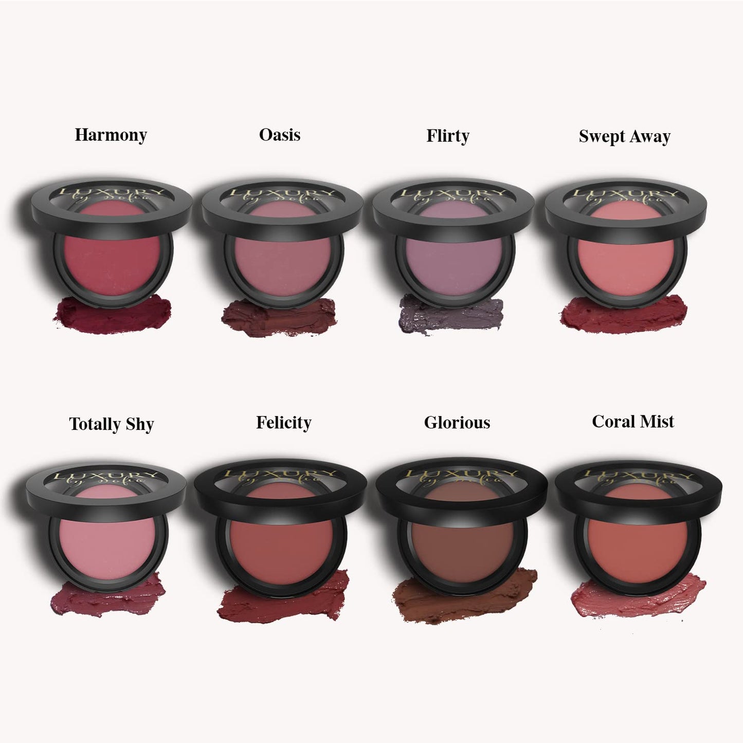 All Natural Cream Blush for Lip & Cheek Makeup Contouring, Harmony