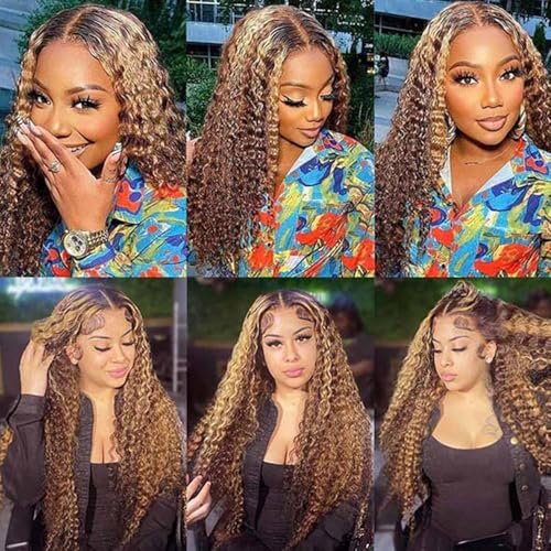 P4/27 Honey Brown Water Wave Human Hair Bundles - 150g