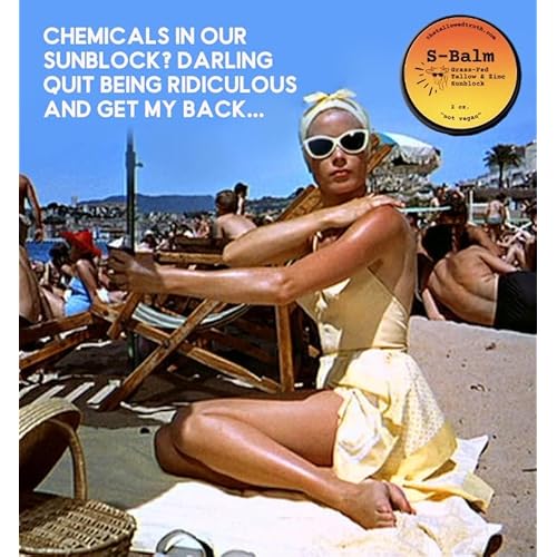 S-Balm ?Tallow and Zinc Sun Block ? Grass-Fed Beef Tallow Moisturizer with 17% Non-Nano Zinc Oxide ? Unscented Balm For Daily Outdoor Use ? 2 oz