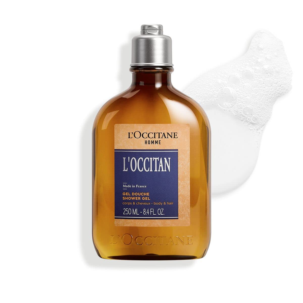 L’OCCITANE Men's L'Occitan Cleansing Bath & Shower Gel: Gently Cleanse and Delicately Perfume the Skin, Made in France, 8.4 Fl. Oz