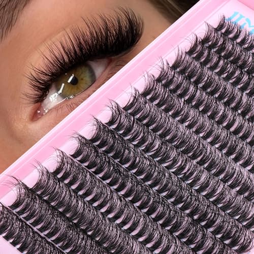 JIMIRE Fluffy Lash Clusters 50D Mink Eyelash Extensions 9-16mm