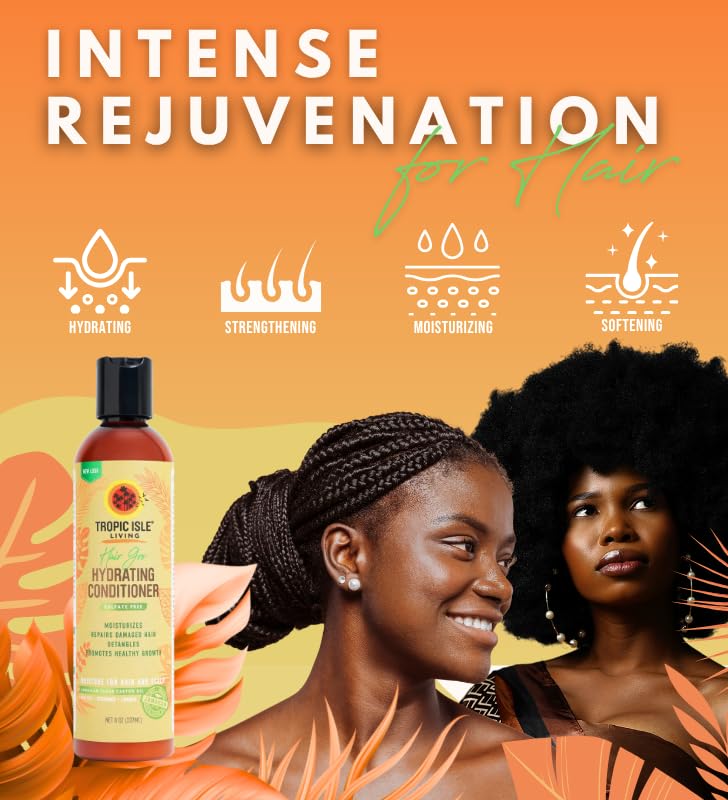 Tropic Isle Living Hair Care Set: 4x Hydrating Conditioners & Oil