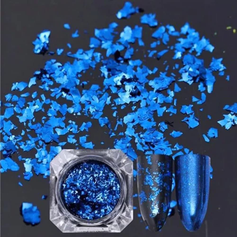 Mesiyun Nail Art Chameleon Glitters Sequins Chunky Iridescent Holographic Flakes Confetti Iridescent Powder for Nail DIY