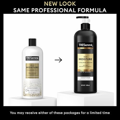 TRESemm? Moisture Rich Hydrating Conditioner for Dry Hair Formulated With Pro Style Technology 28 Fl Oz,(Pack of 6)