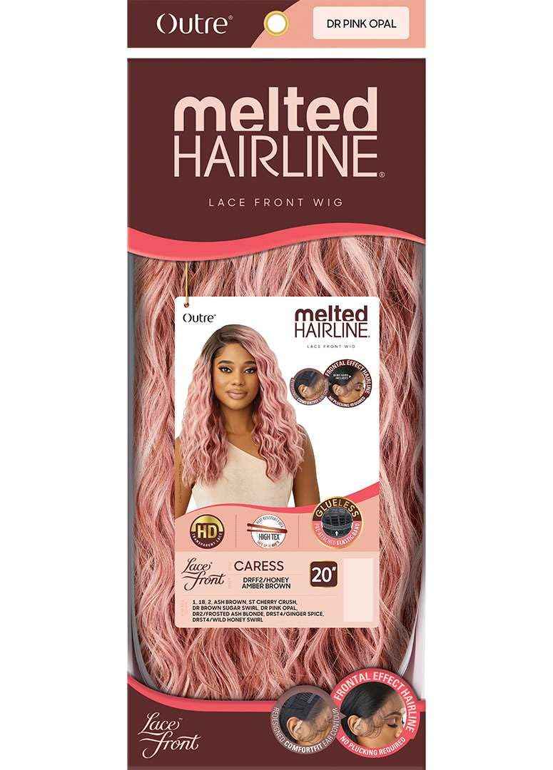Outre Lace Front Wig - Melted Hairline - Caress (DR PINK OPAL)