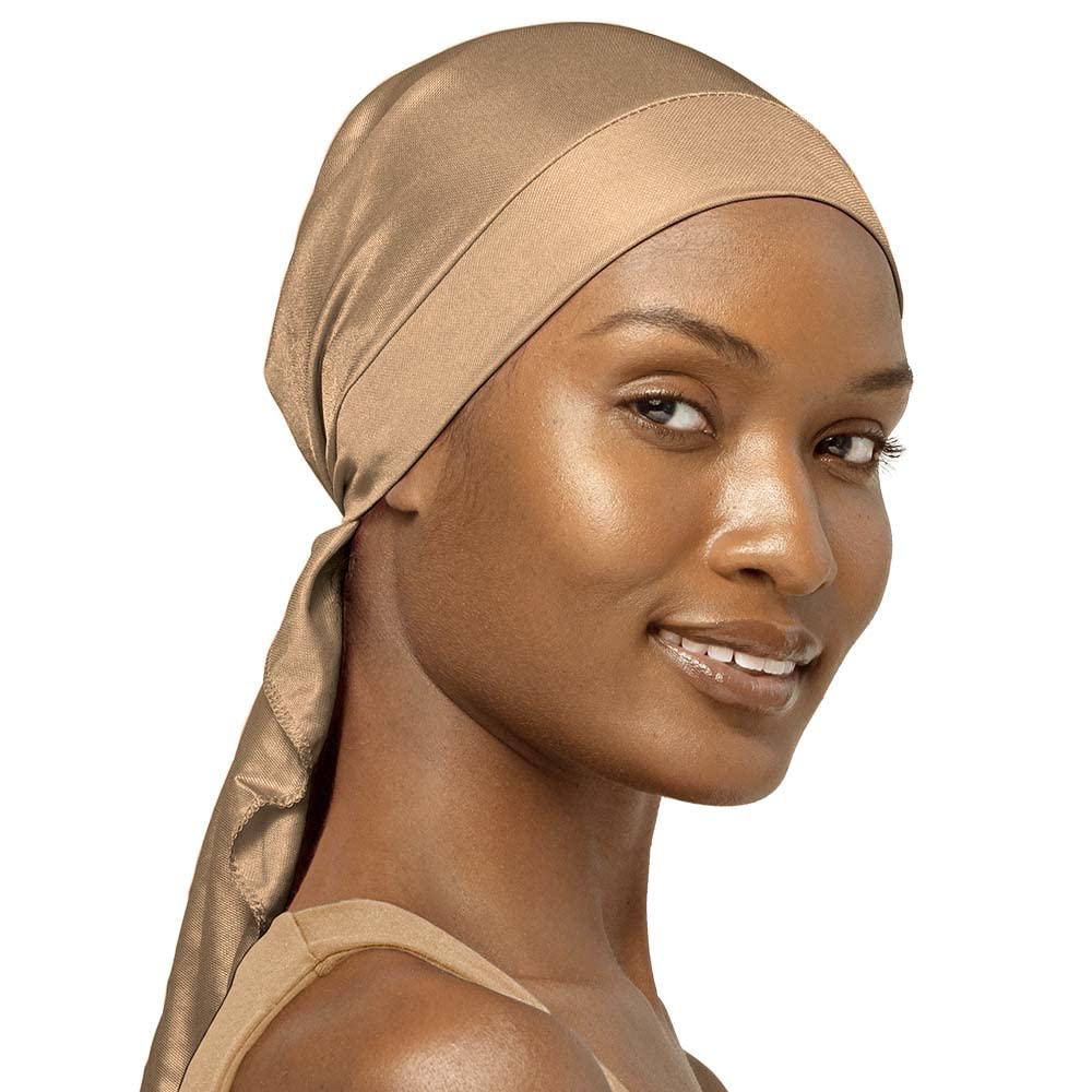 Stay On Satin Tie Back Super Wrap (Beige)