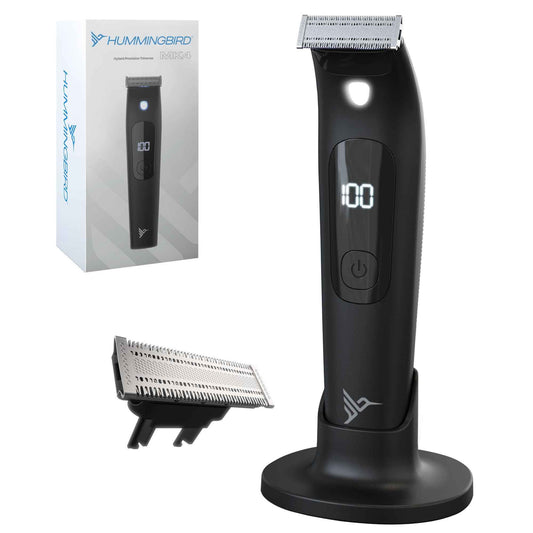 HUMMINGBIRD MK4 Electric Body Hair Trimmer for Men – Body Groomer Kit for Privates, Waterproof Shaver for Hard to Reach Areas, USB-C Rechargeable, with One Additional QuickSwap Replacement Blade