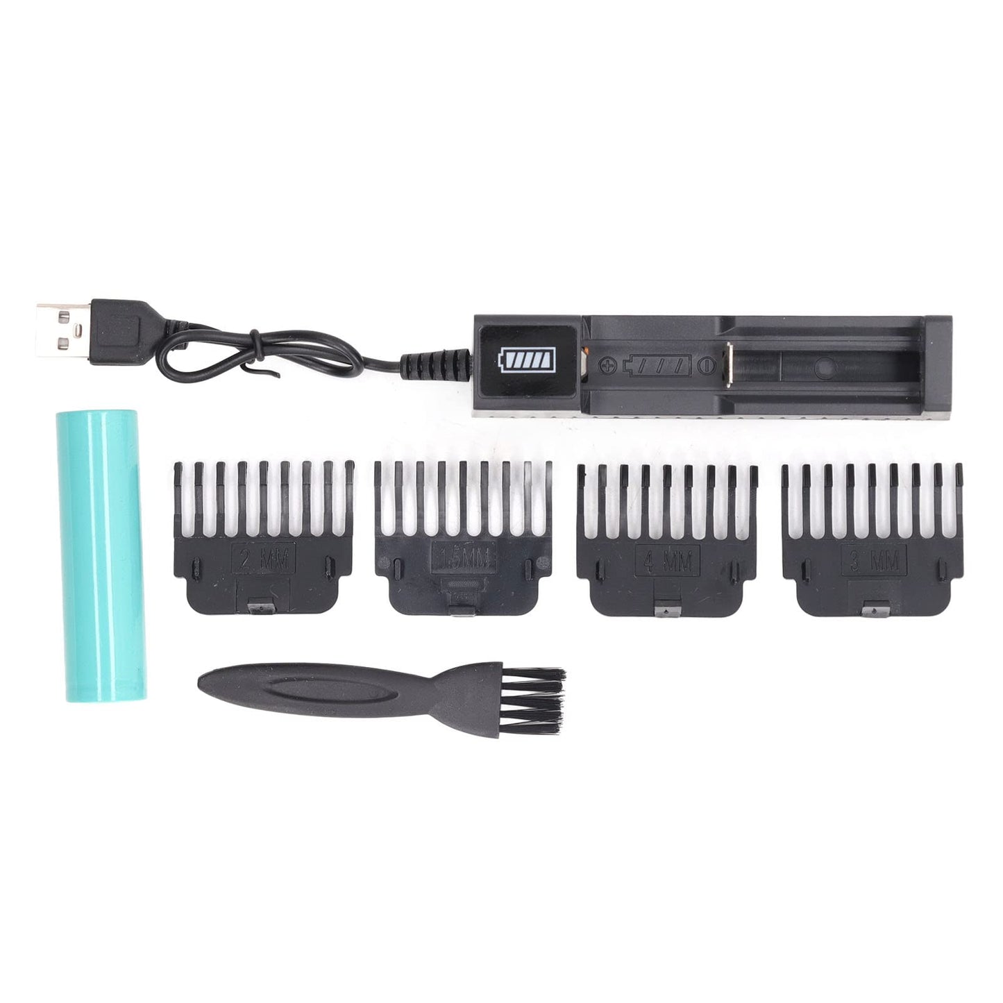 Qinlorgo Professional Hair Clipper, Heavy Duty High Efficiency Compact TBlade Hair Clipper for Hair Cutting (Dragon Pattern Charging Stand)