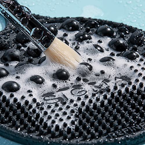 Sigma Beauty - Palmat¢ç - Makeup Brush Cleaner - Perfect for Travel and On the Go - Palm Sized - Black