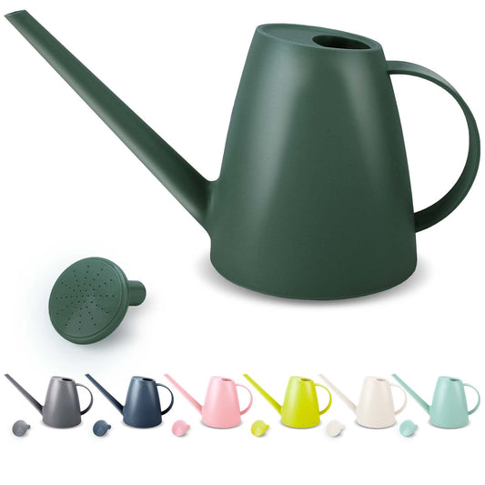 Watering Can for Indoor Plants, Small Watering Cans for House Plant Garden Flower, Long Spout Water Can for Outdoor Watering Plants 1.8L 1/2 Gallon (Dark Green, 1.8L)