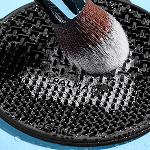 Sigma Beauty - Palmat¢ç - Makeup Brush Cleaner - Perfect for Travel and On the Go - Palm Sized - Black