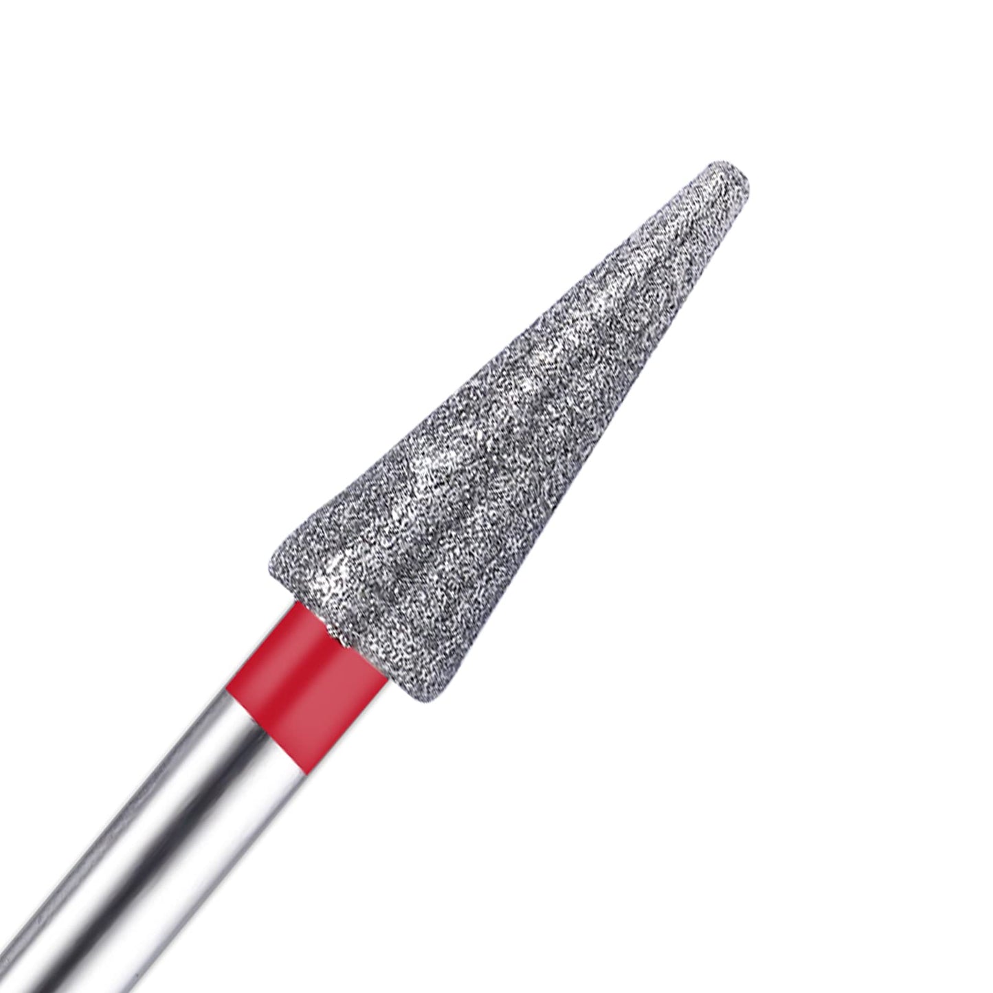 NMKL38 3/32" Tapered Diamond Nail Drill Bit Rotary Cuticle Clean Burr Nail Art File for Electric Drill Machine Manicure Pedicure Tool (Fine - 4.3x12.0)