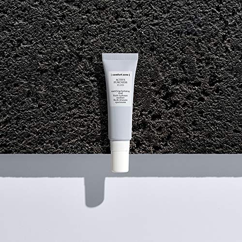 [ comfort zone ] Active Pureness Fluid, Mattifying Hydrating Moisturizer, Vitamin C, Oil-Free Face Lotion, Anti-Shine Primer for Oily Acne Prone Skin, Men & Women, Made in Italy, 1.01 Fl Oz