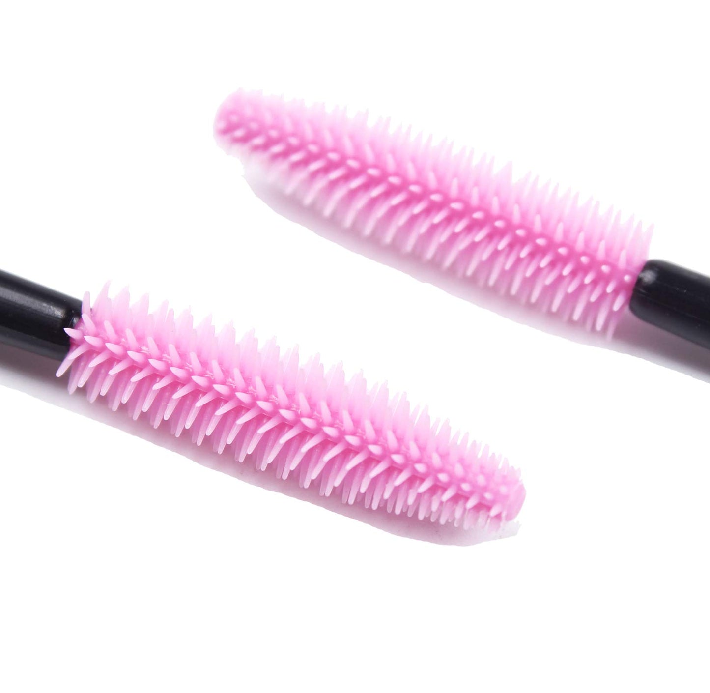 BIHRTC Pack of 100 One-Off Disposable Silicone Eyelash Mascara Brushes Wands Applicator Eyebrow Brush Makeup Tool Kit Set