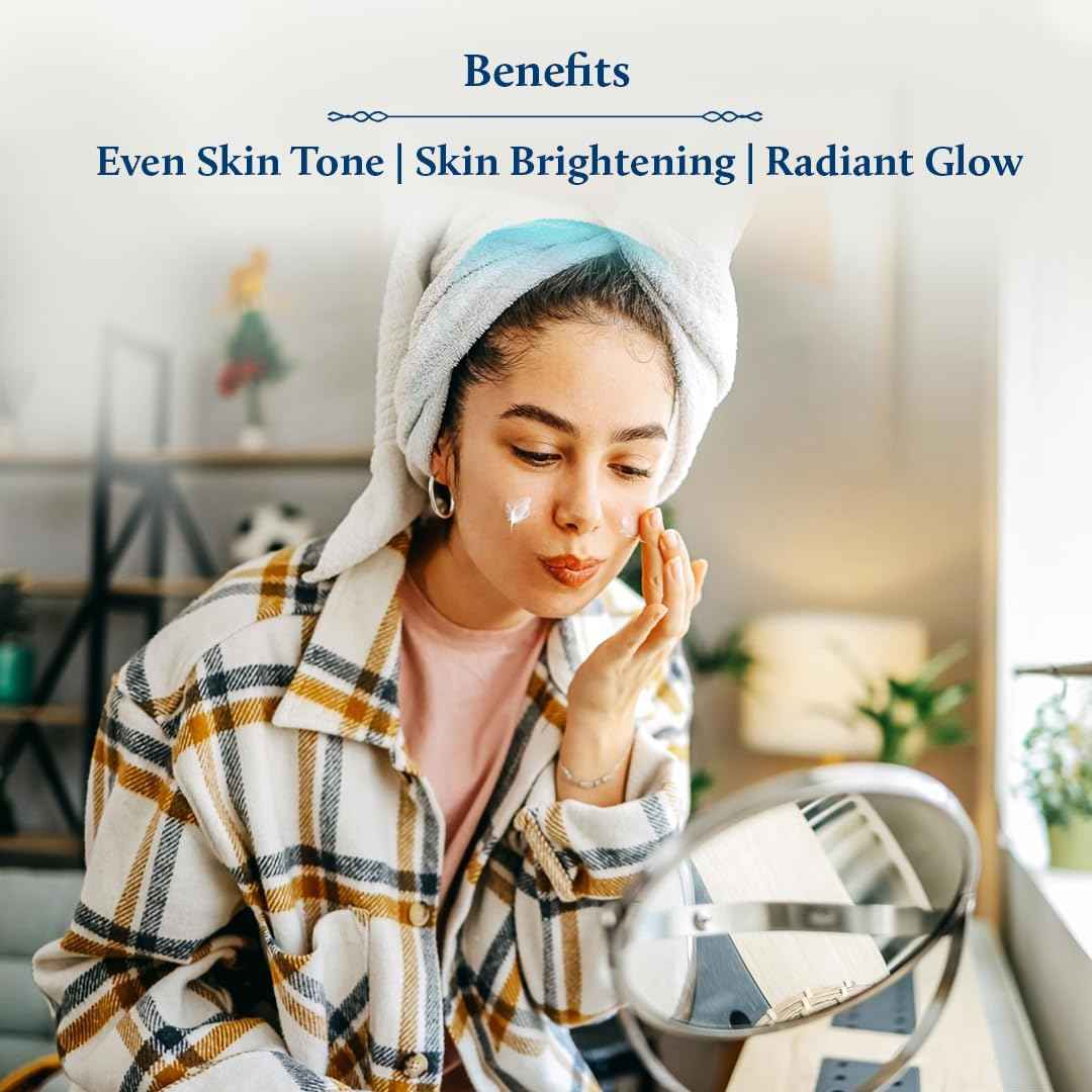 Blue Nectar Vitamin C Face Moisturizer for Oily & Acne Prone Skin with Grapeseed | Oil-Free | Plant Based Vit C Cream for Women (19 herbs, 1.76 fl oz)