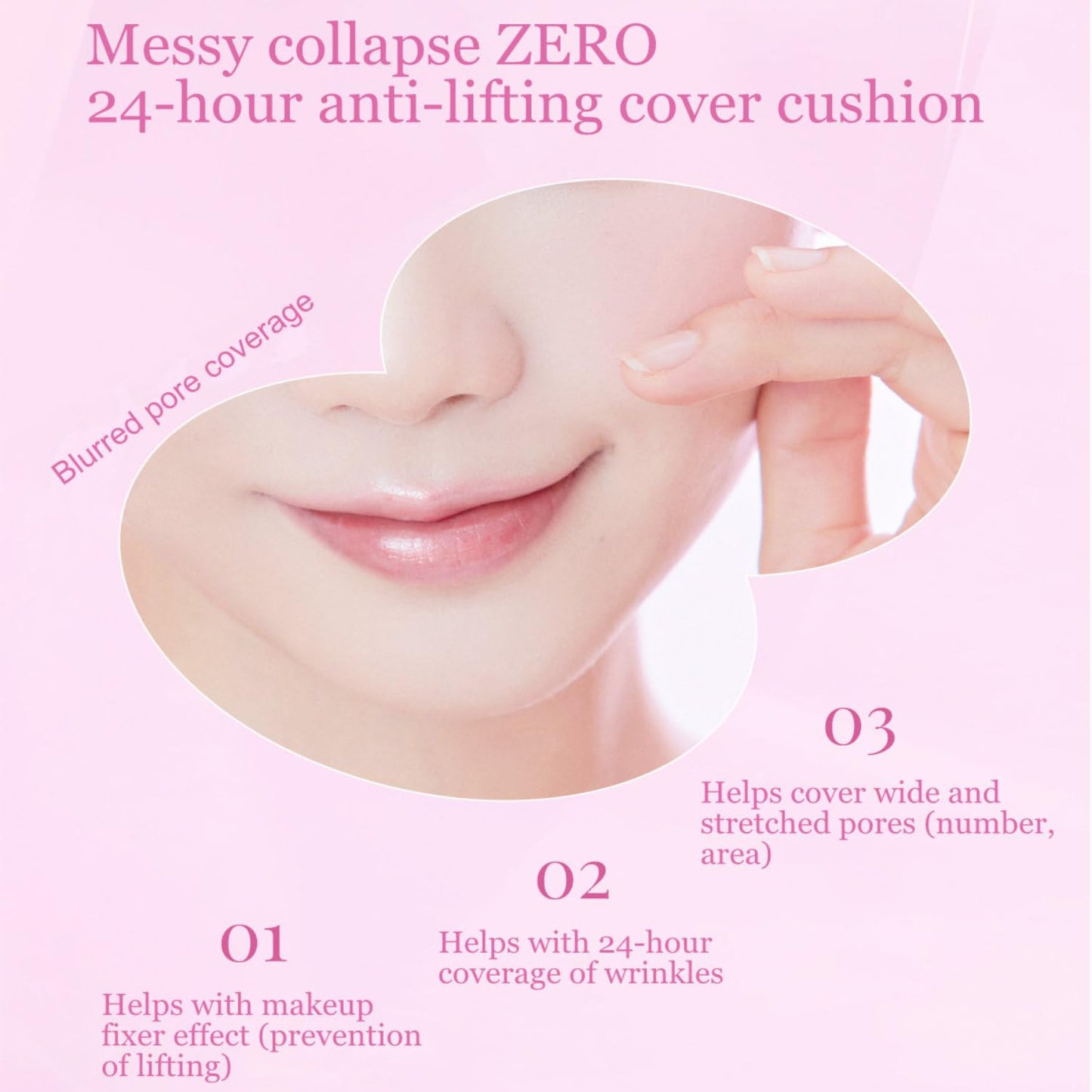 MIBA Ion Calcium Foundation Double Cushion Glow 25 g / 0.88 oz Big Cushion SEASON 3. Long Lasting Cover Effect. Moisture glow. Skin tightening relief. Smooth adhesion. (Luxury #21 Rosy Ivory)