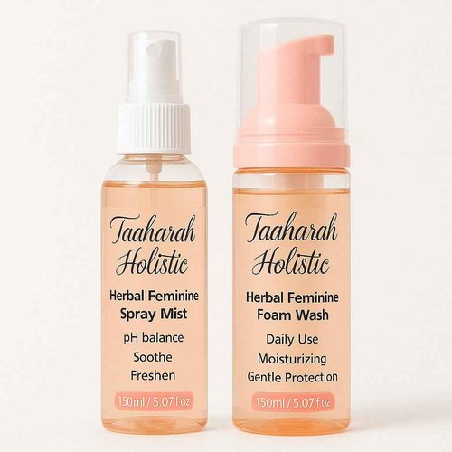 Luxury Plant-Based Feminine Spray and Wash Set – Intimate Care for Women, Daily Hygiene Solution for Sensitive Areas, pH Balancing and Refreshing Comfort, 5.07 fl oz