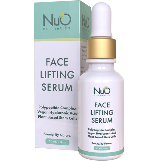 nuorganic Face Lifting Serum with Plant Stem Cells & Matrixyl 3000 - Advanced Anti-Aging to Minimize Fine Lines & Wrinkles - Vegan & Cruelty Free (1fl Oz)