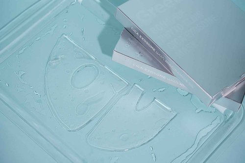 153US Phyto Glow Cica Exosome Mask (25g*5sheet) - 100% Natural Hydrogel Sheet Face Mask, Centella Asiatica Exosome with Niacinamide 3%, Ice Mask, Vegan, Moisture & Soothing, Korean mask