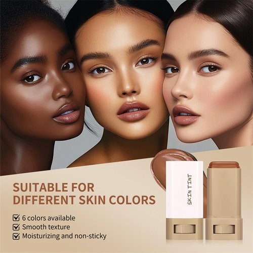 Covebalm Foundation, Skween Beauty Skin Tint, 4-in-1 Foundation Moisturizing Stick, Natural Cover Beauty Balm, Moisturizing, Locks In Moisture and Fits Skin Lightly (#01)