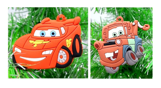 Cars Ornament Set with Lightning McQueen and Tow Mater (C15)