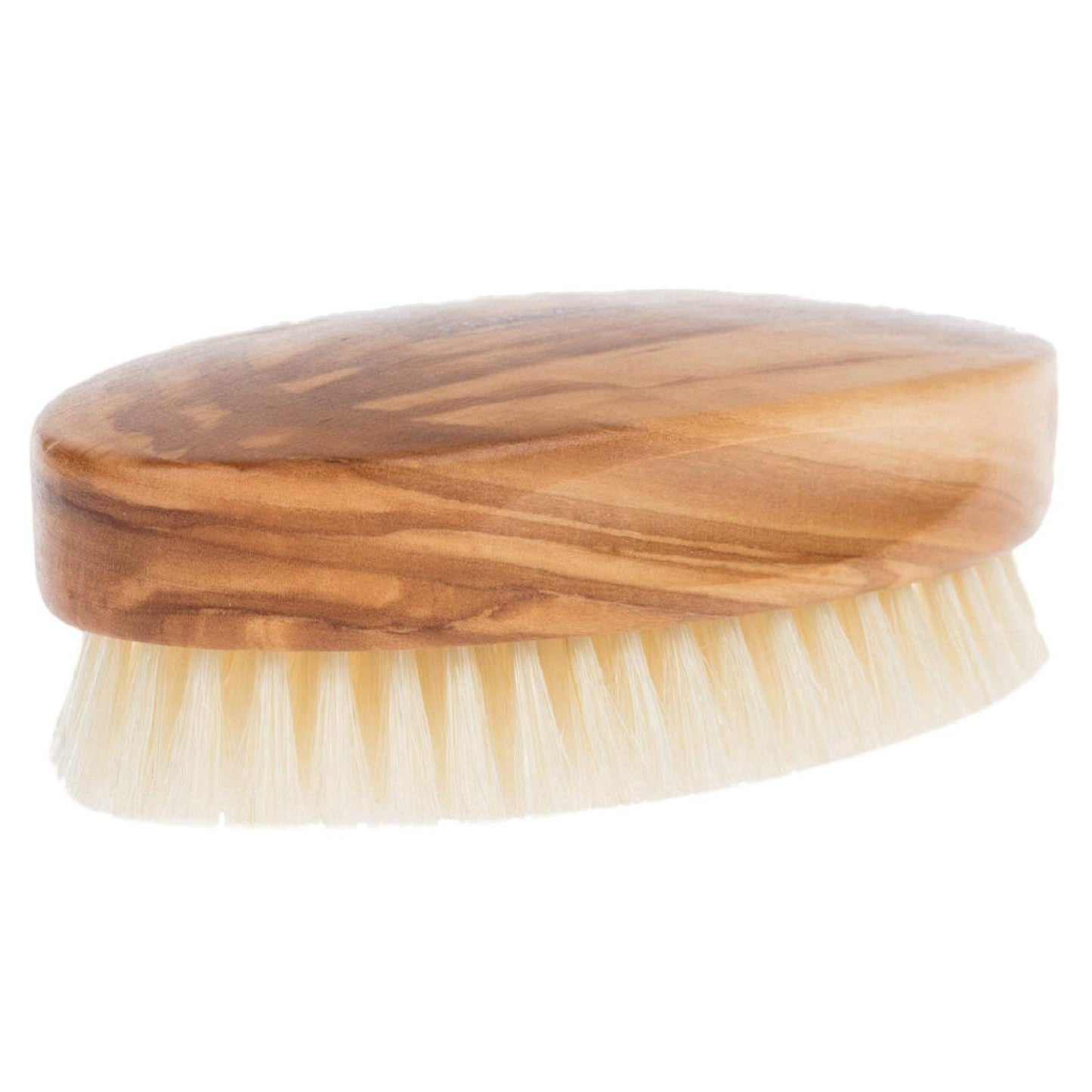 Fendrihan Men's Olivewood Military Hairbrush with EXTRA SOFT Light Bristles - Made in Germany