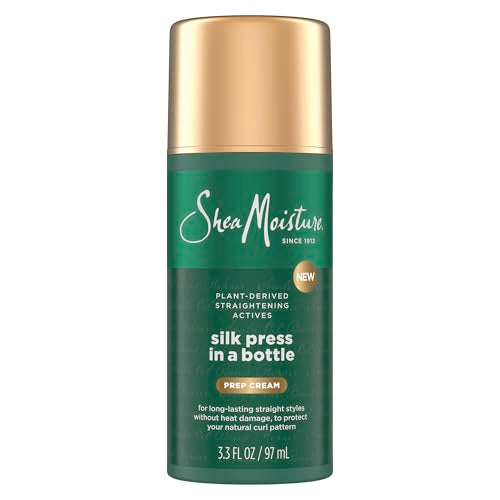 SheaMoisture Silk Press Prep Cream - Heat Protection & Moisture 3.3 oz