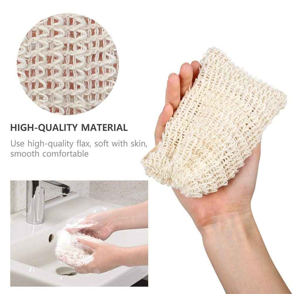 BUYGOO 30 Pack Soap Exfoliating Bag, Natural Soap Saver Hand Made Sisal Mesh Soap Bag Bar Soap Bag with Drawstring for Bath & Shower Use
