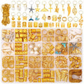 255 PCS Gold Hair Cuffs for Braids & Locs - 38 Styles