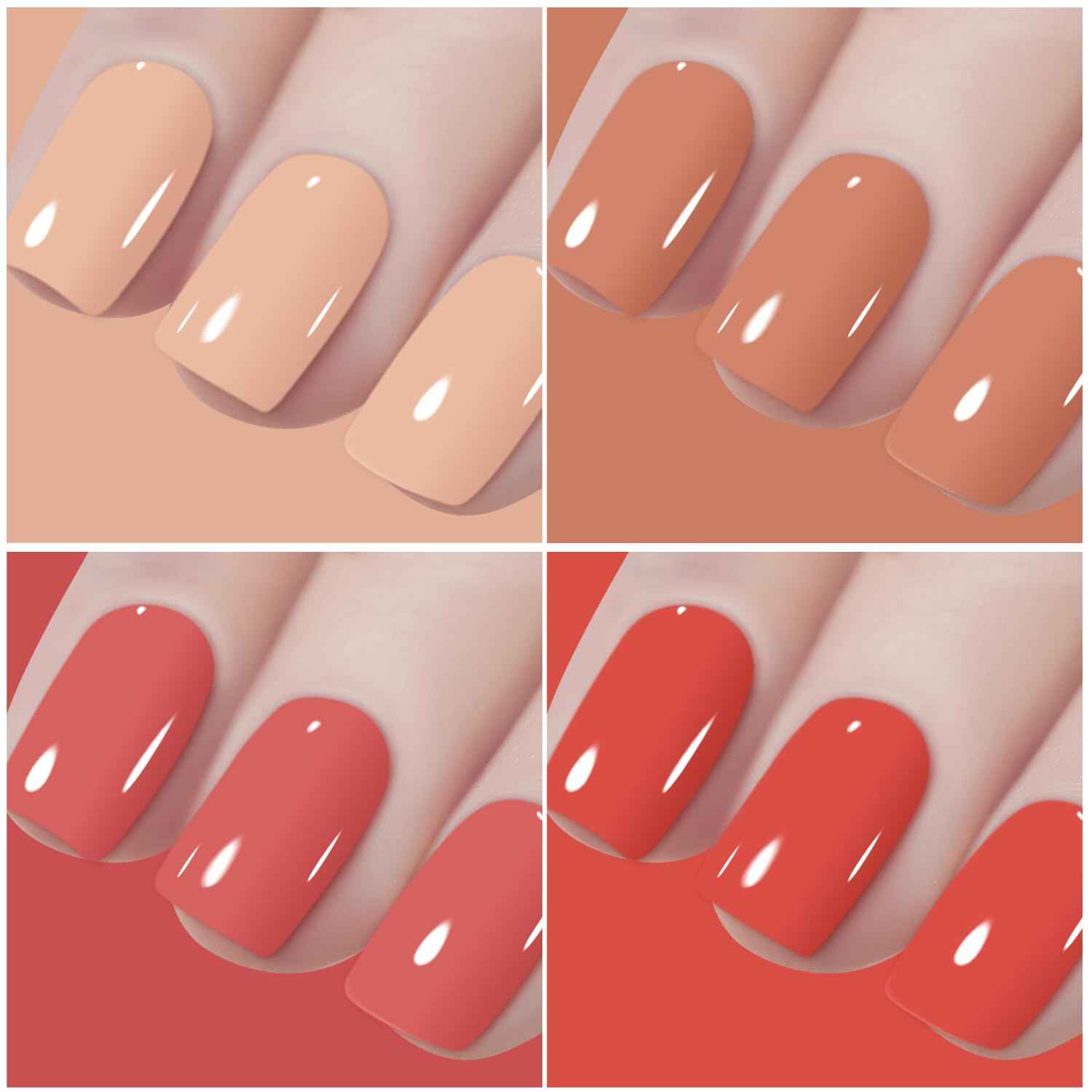 Vishine 48 Colors Gel Nail Polish Set, Autumn Winter Popular Nail Polish with Base Top Coat, Lasting UV LED Gel Polish Manicure Kit 8ml