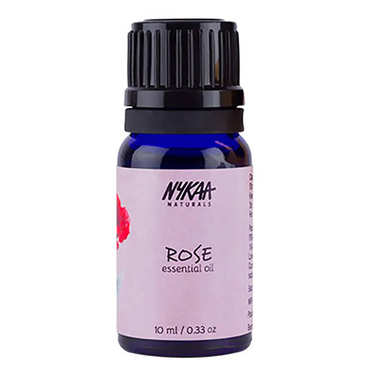 Nykaa Naturals Essential Oil, Rose, 0.33 oz - Hair Oil for Damaged Hair - Promotes Hair Growth - Body Oil - Face Oil to Unclog Pores, Smooth Wrinkles