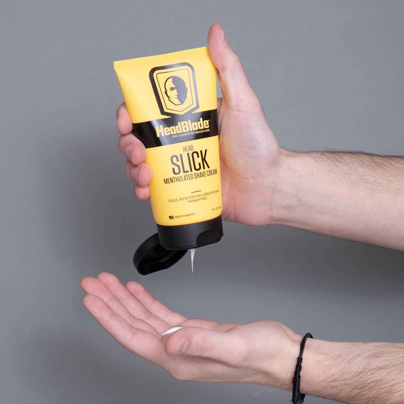 HeadBlade HeadSlick Men's Head & Skull Shaving Cream | No more Nick, Cuts, or Razor Burns | 5 oz (3 Pack)