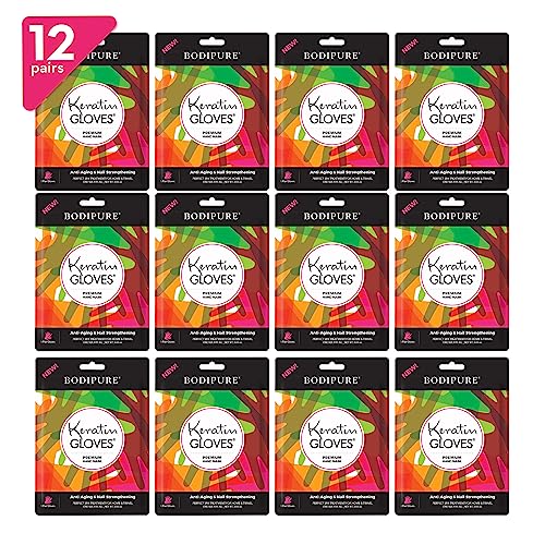 Bodipure Keratin Moisturizing Hand Mask (12 Pack) - Hand & Nail Care