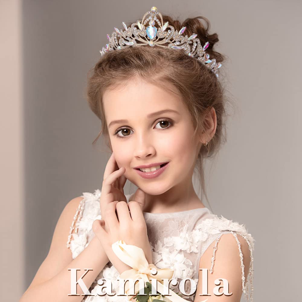 Kamirola Crystal Crowns and Tiaras Headband for Girl or Women Birthday Party Wedding Prom Bridal Christmas Valentine,Gothic Halloween Costumes