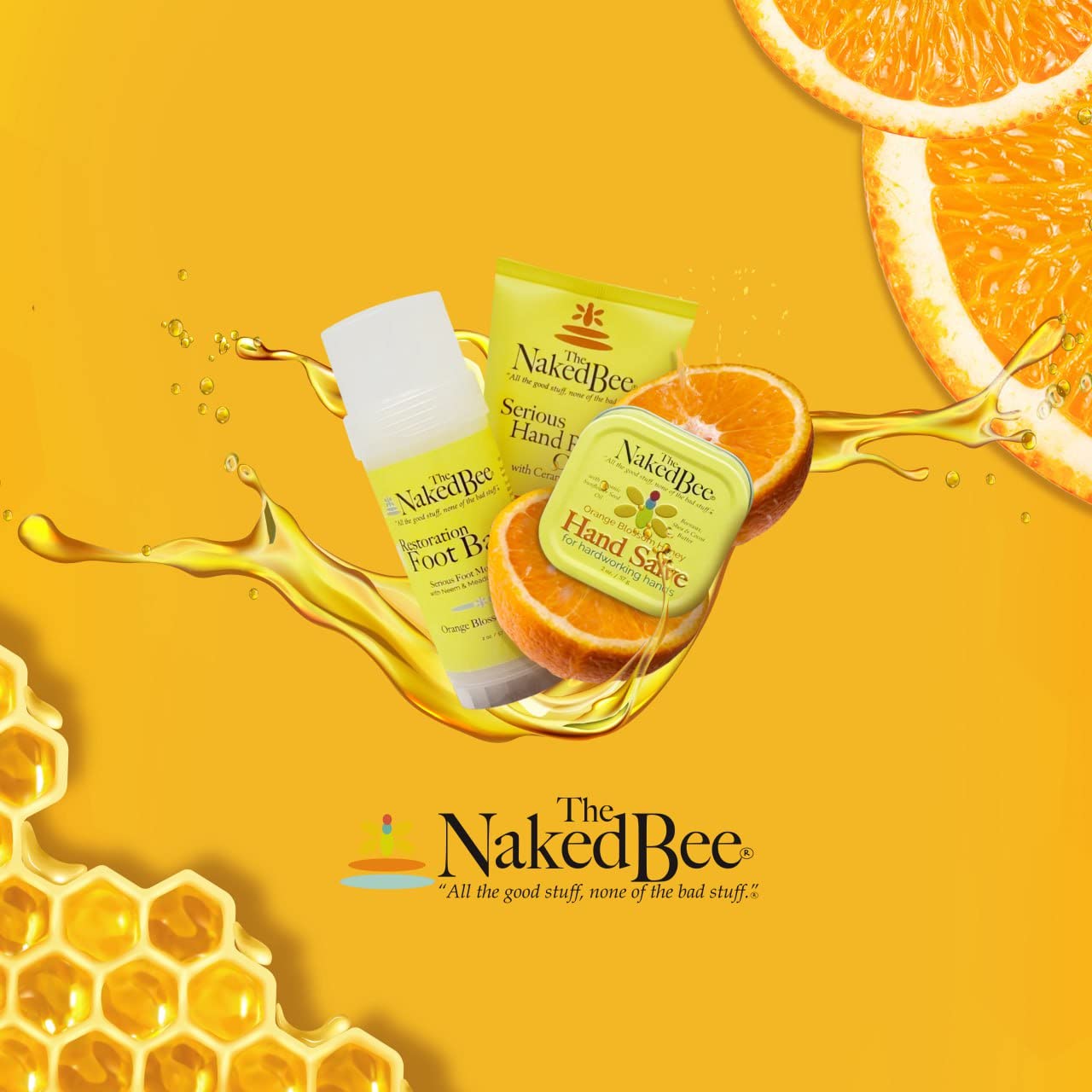 The Naked Bee Oatmeal & Honey Triple Milled Soap, 5 Ounce, 3 Pack, Orange Blossom Honey