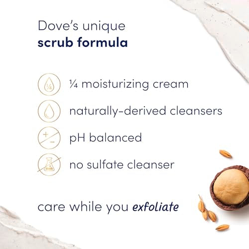 Dove Body Scrub Trial Pack, 3 Count Mini Exfoliators
