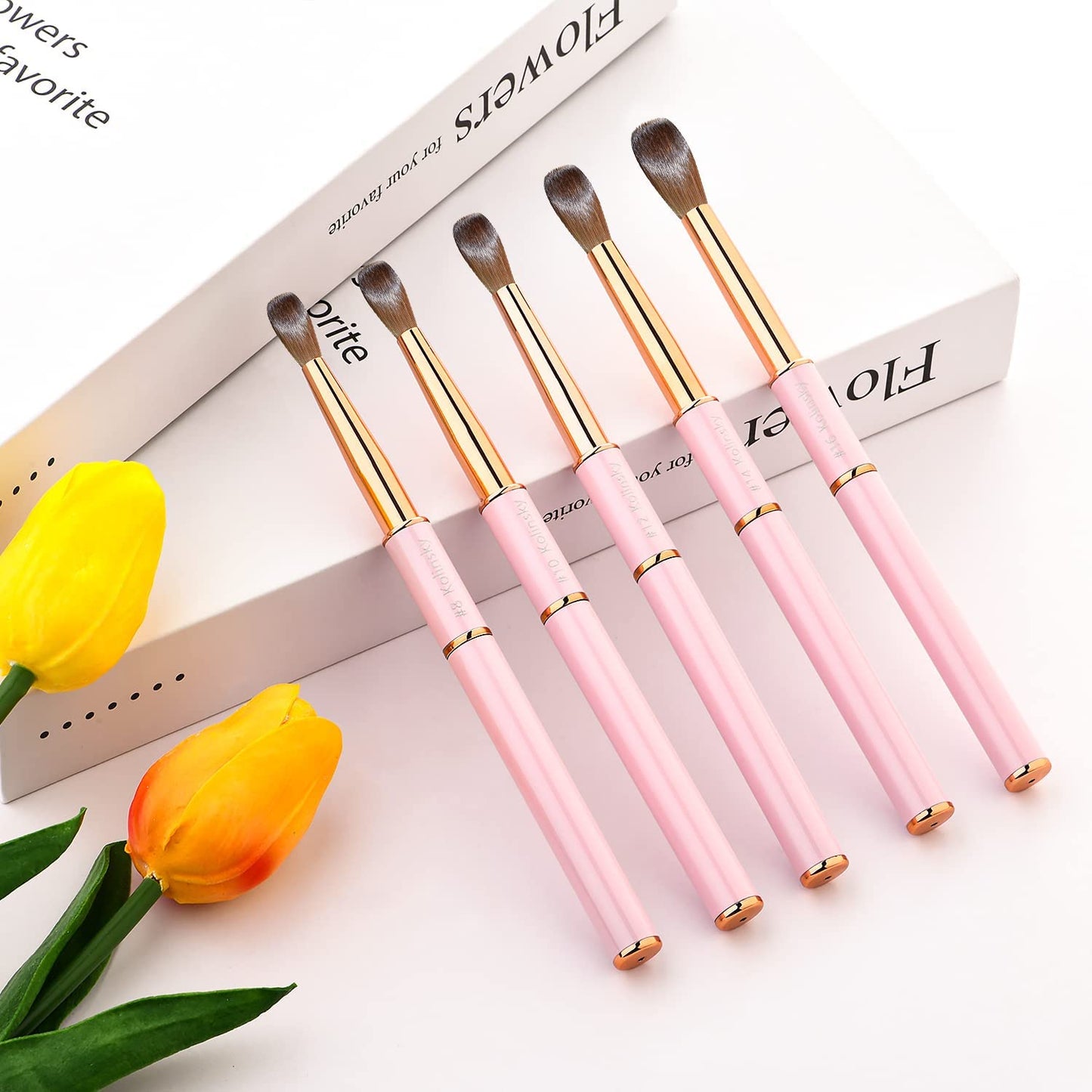 Kolinsky Acrylic Nail Brushes Nail Art Brush for Acrylic Application Acrylic Powder Nail Brush Manicure Tool for DIY Home Salon Size 10