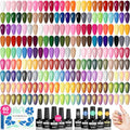 VANREESA 60 Pcs Gel Nail Polish Set - 55 Colors, Base & 4 Top Coats