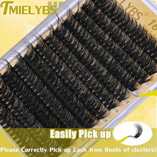 Lash Clusters Kit 16-22mm Eyelash Extensions 240pcs Wispy