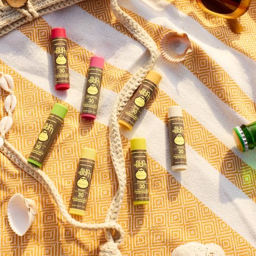 Sun Bum SPF 30 Sunscreen Banana Lip Balm - Moisturizing Aloe Vera and Vitamin E - Vegan and Cruelty Free - Broad Spectrum UVA/UVB Lip Protection - 0.15 oz Stick,(Pack of 2)