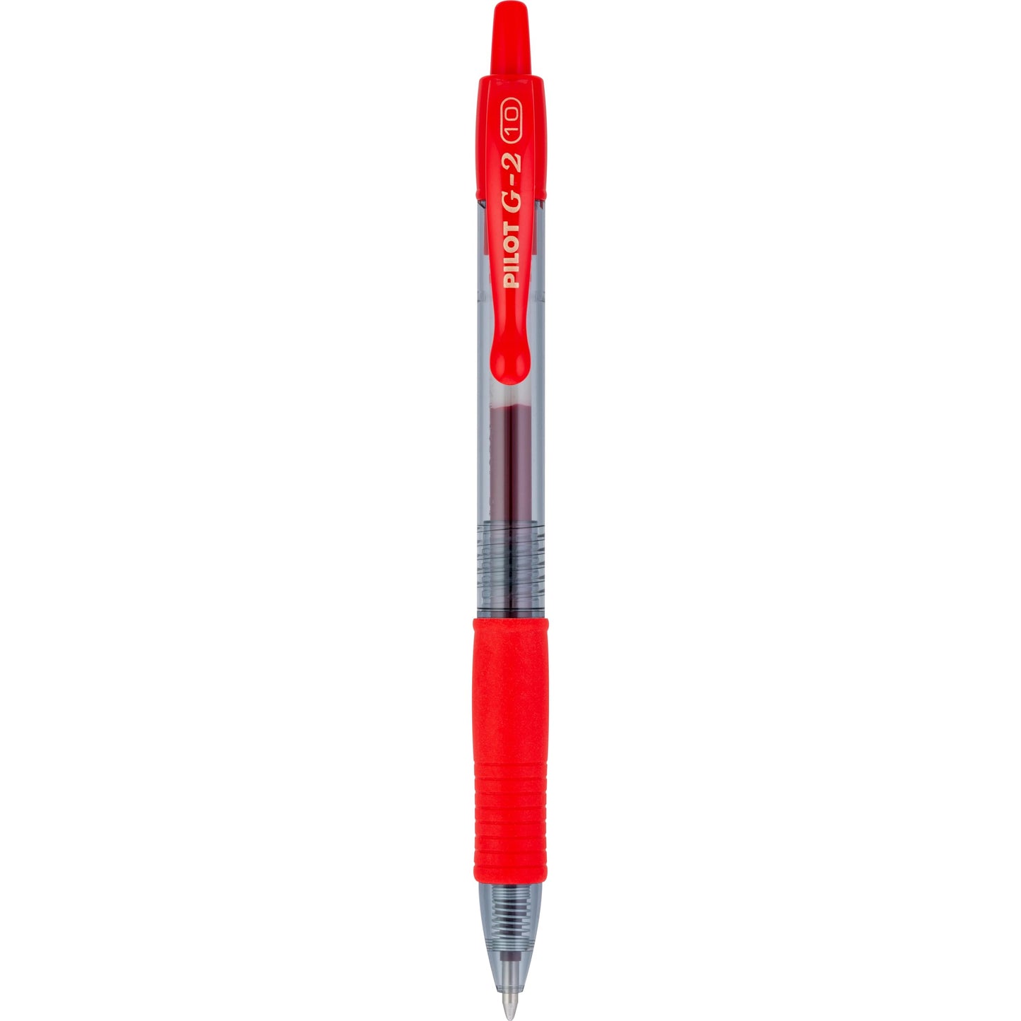 Pilot, G2 Premium Gel Roller Pens, Bold Point 1 mm, Pack of 12, Red