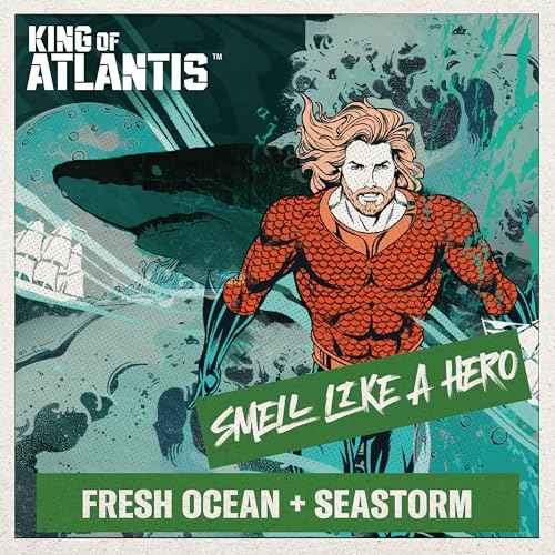 Old Spice Antiperspirant Deodorant for Men, 24/7 Freshness & Lasting Scent, 24/7 Long Lasting Sweat & Odor Protection, Smell Like a Hero, Aquaman, Fresh Ocean and Seastorm Scent, 2.6 oz