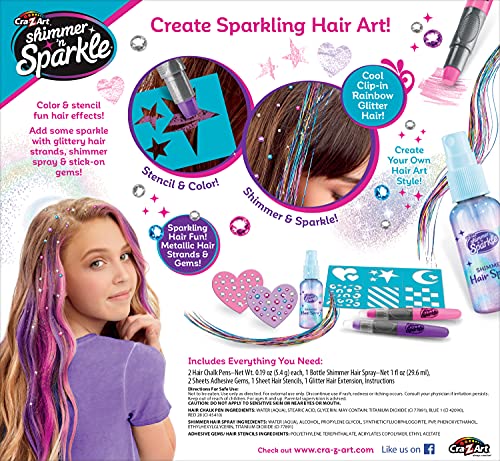 Shimmer 'n Sparkle Glitter Hair Chalk Pens & Spray Kit