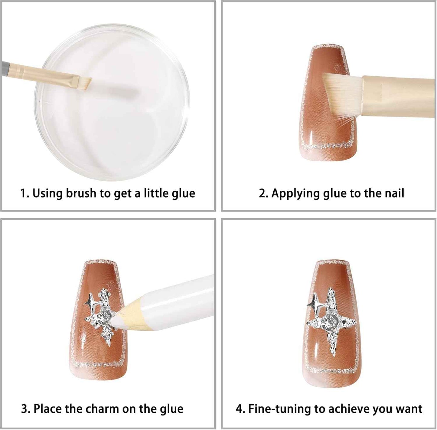 COOSLIM 30PCS Nail Charms Y2k Alloy Nail Art Rhinestone Charms 3D Heart Star Bow Butterfly with Rhinestones Cross Flower Nail Gems Shiny Jewelry Planet Nail Decorations Accessories Supplies A