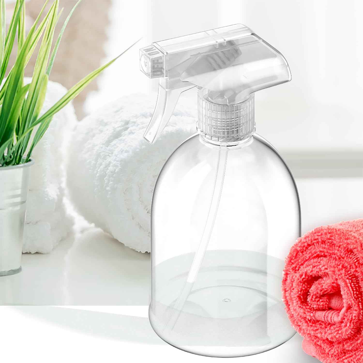 Bar5F Fine Mist Spray Bottle 16-Ounce Essential Oils, Gardening, Mild Cleaning Solutions, Pets, Plants, Cooking, Water Spray Bottle, Salon Hair Misting (1)