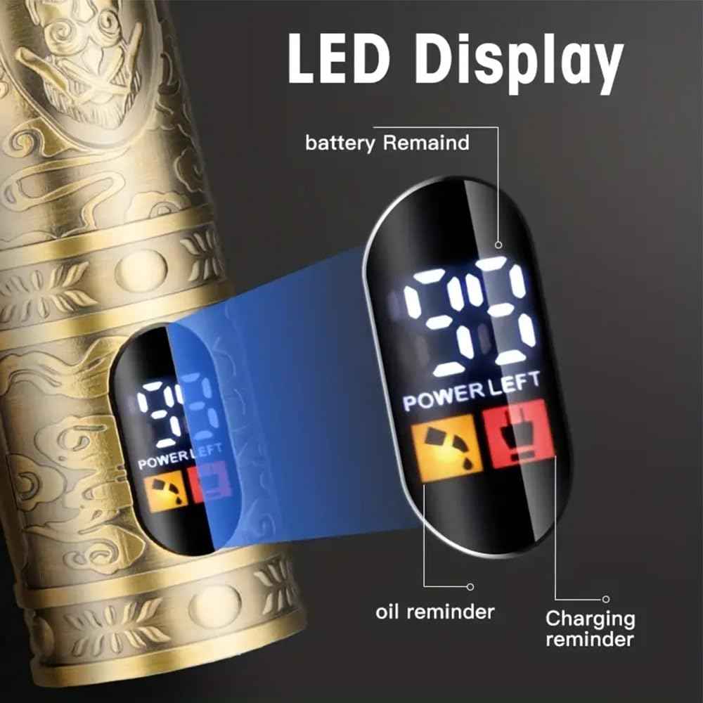 YHAYHO Hair Clipper for Men, Cordless Hair Clipper, Rechargeable Hair Cutting Machine with LED Display