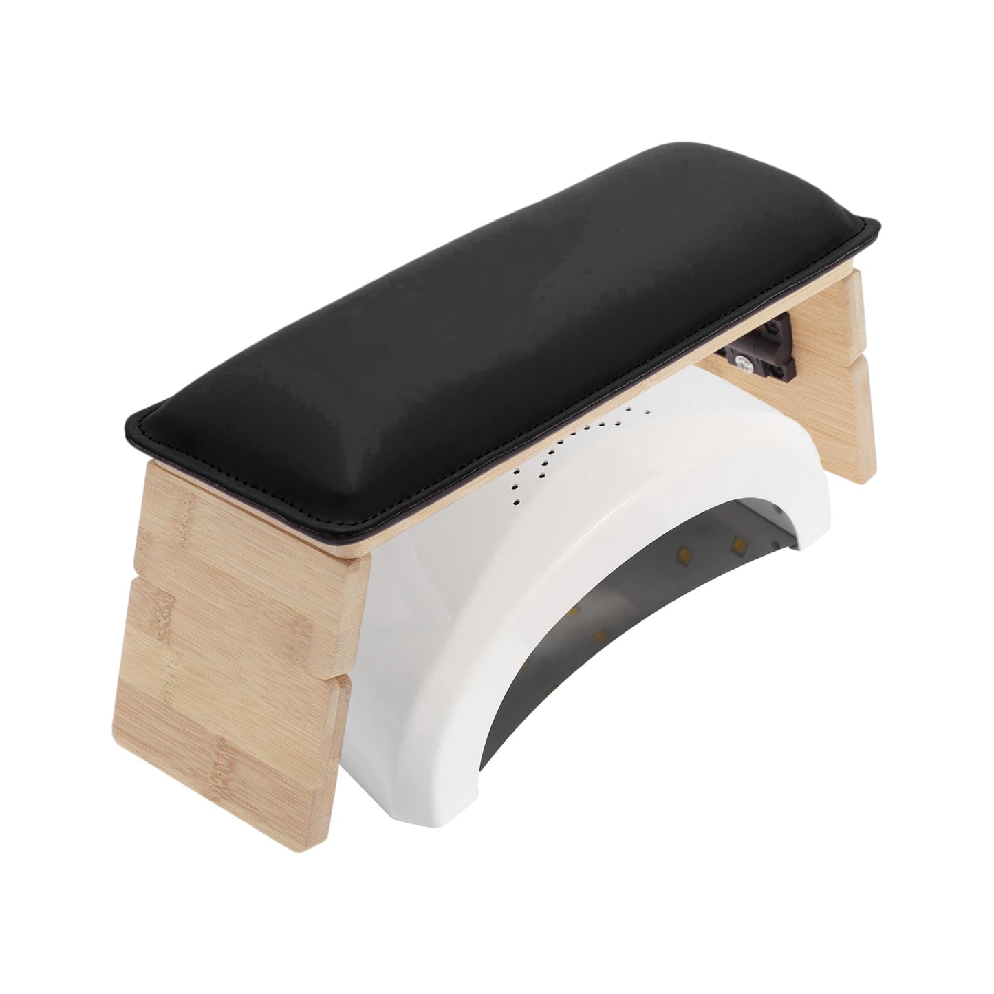 GLIDESMOOTH Arm Rest for Nails Tech, Comfortable Supportive Design Nail Arm Rest Cushion, Nail Arm Rest, Non-Slip Manicure Hand Rest Stand, Black, 1 Set